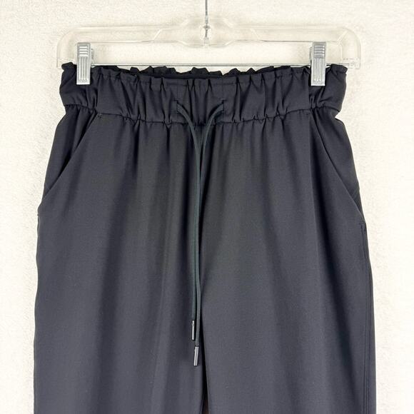 Lululemon Keep Moving Drawstring Athleisure Pant 7/8 High-Rise Black Size 4 - Picture 8 of 16